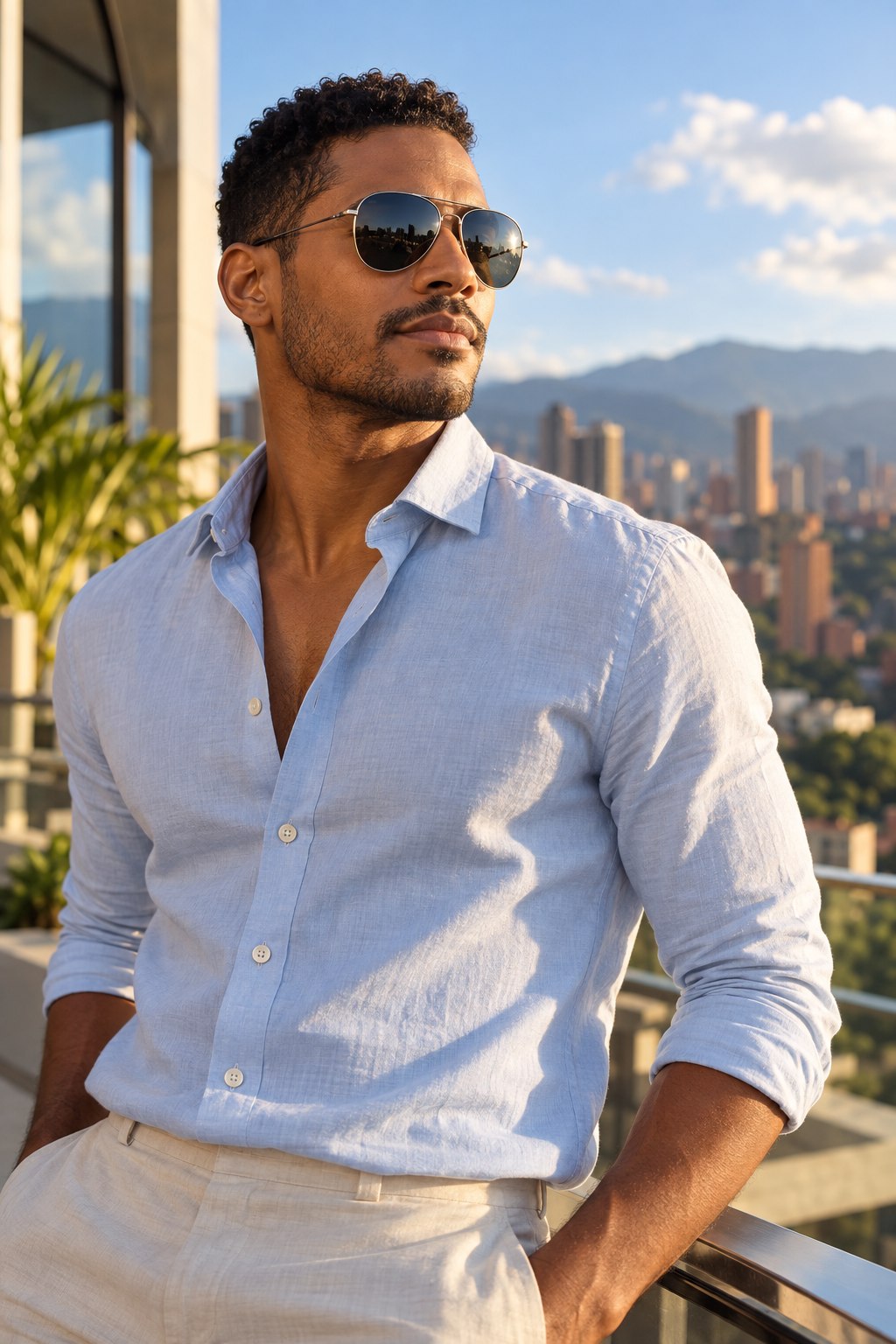 Hombre con gafas de sol